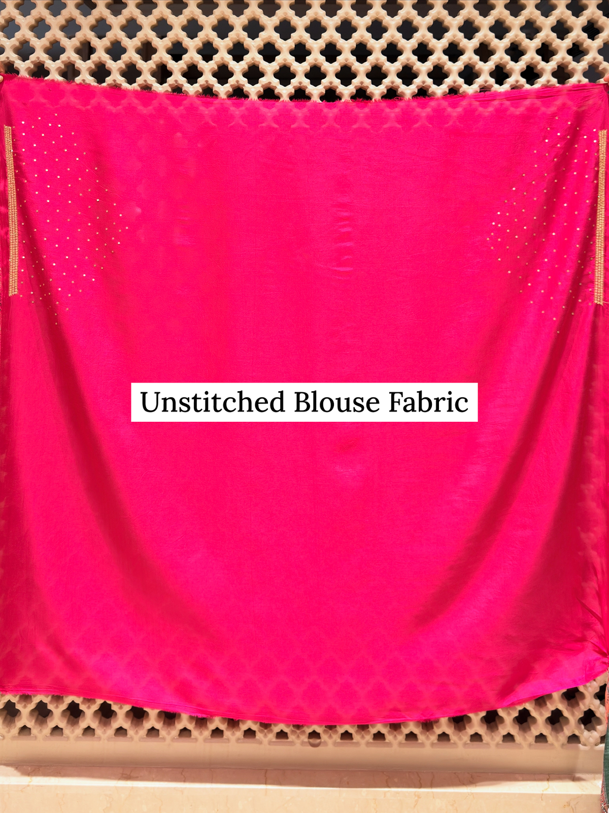 Modal Crepe Ajrak Print Saree with Hand Embroidery