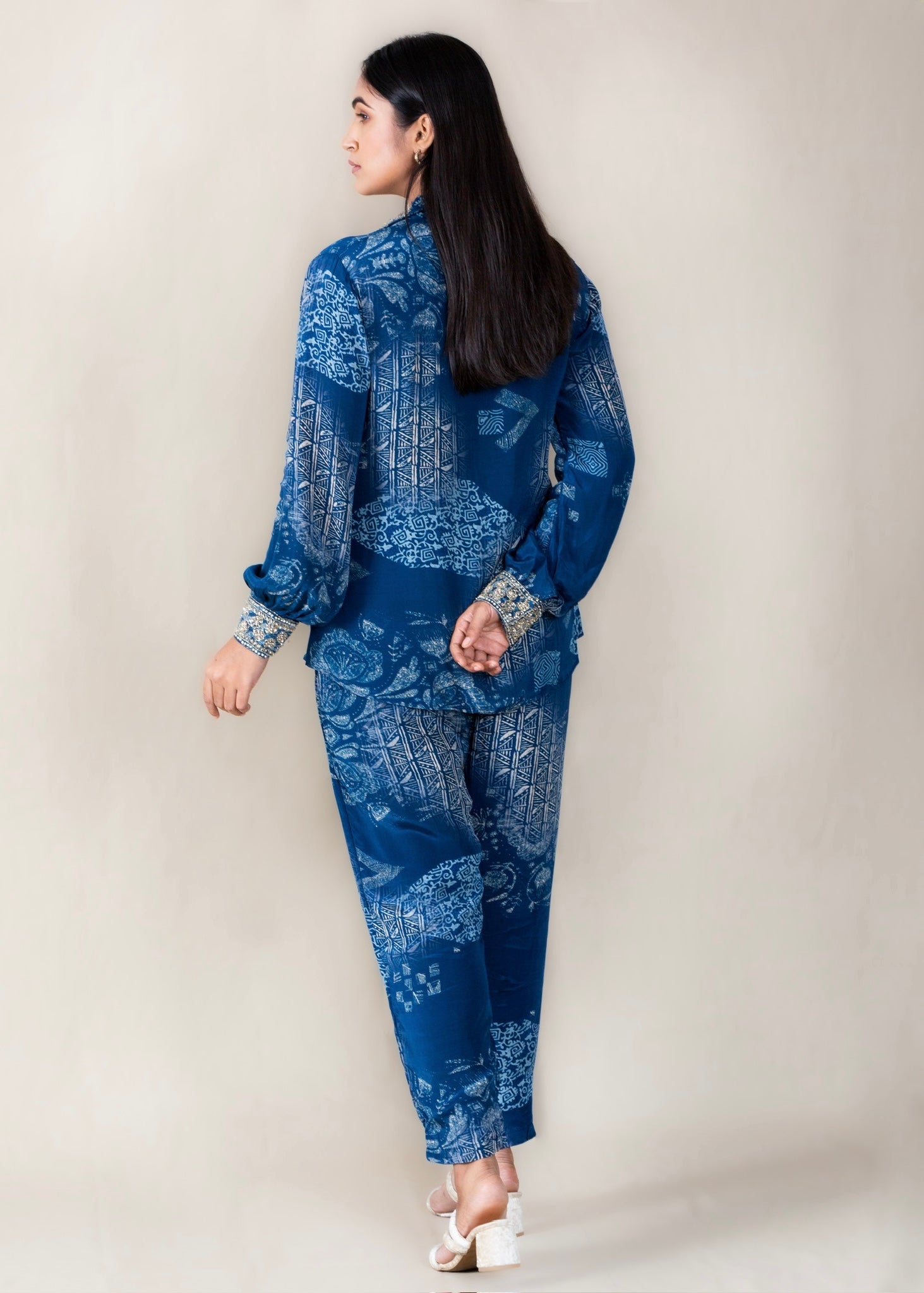 Blue Printed Co-ord Set