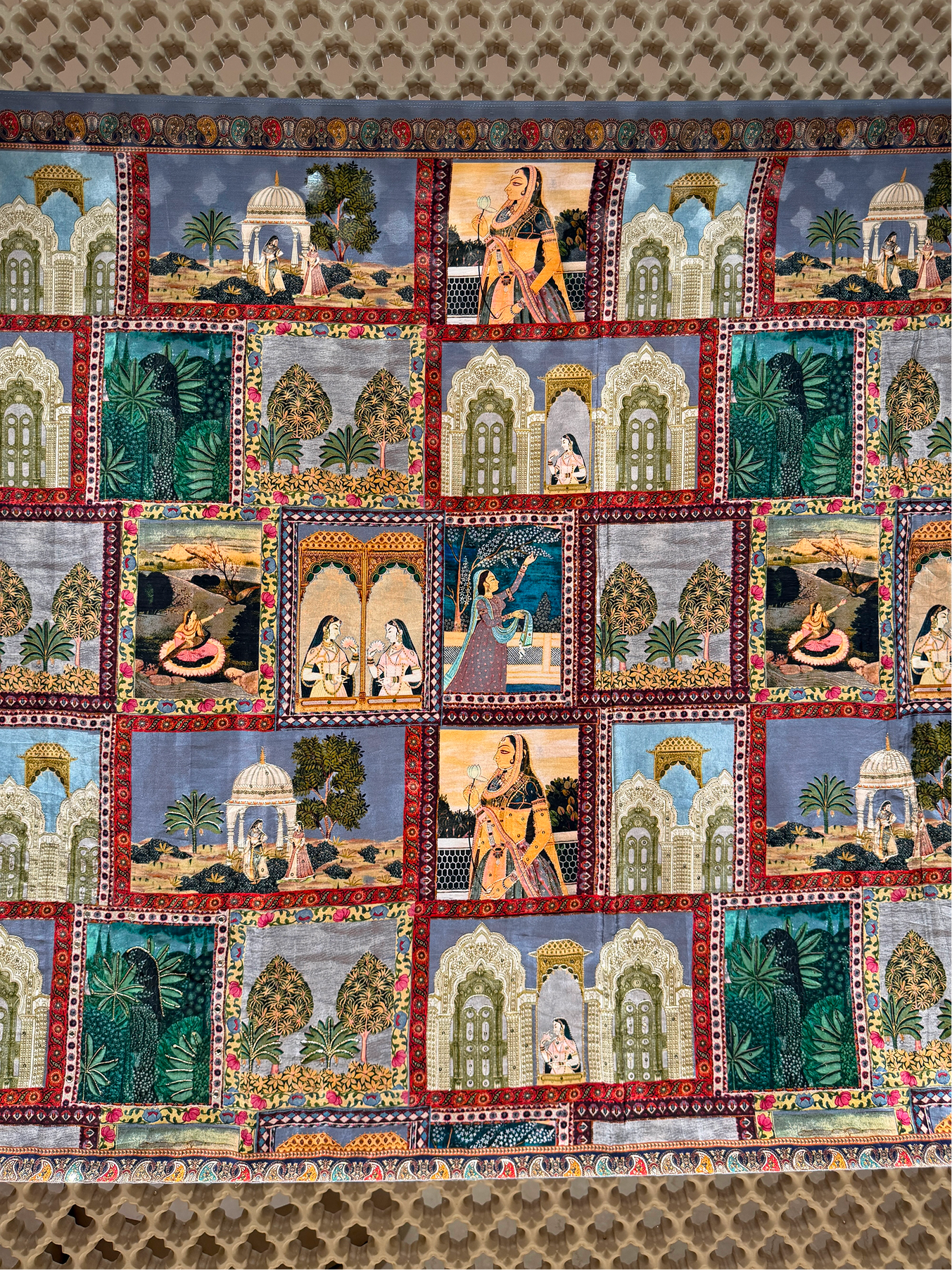 Bemberg Crepe Printed Saree with Hand Embroidery & Mirror Work | Pre-Order